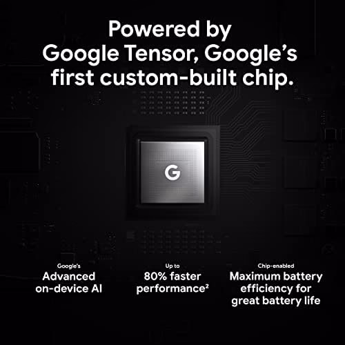 Google Pixel 6 Pro powered by the Google Tensor custom chip for on-device AI and battery efficiency