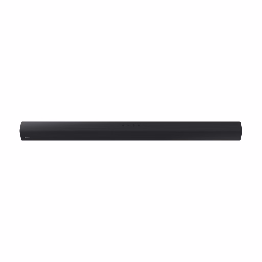 Samsung HW-B550 soundbar front view showing the touch control panel
