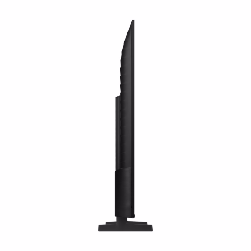 Samsung 75-Inch U8000F 4K Smart TV, side profile showing the slim chassis
