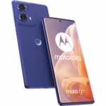 Motorola Moto G85 5G 12GB 256GB in Cobalt Blue, front and rear view