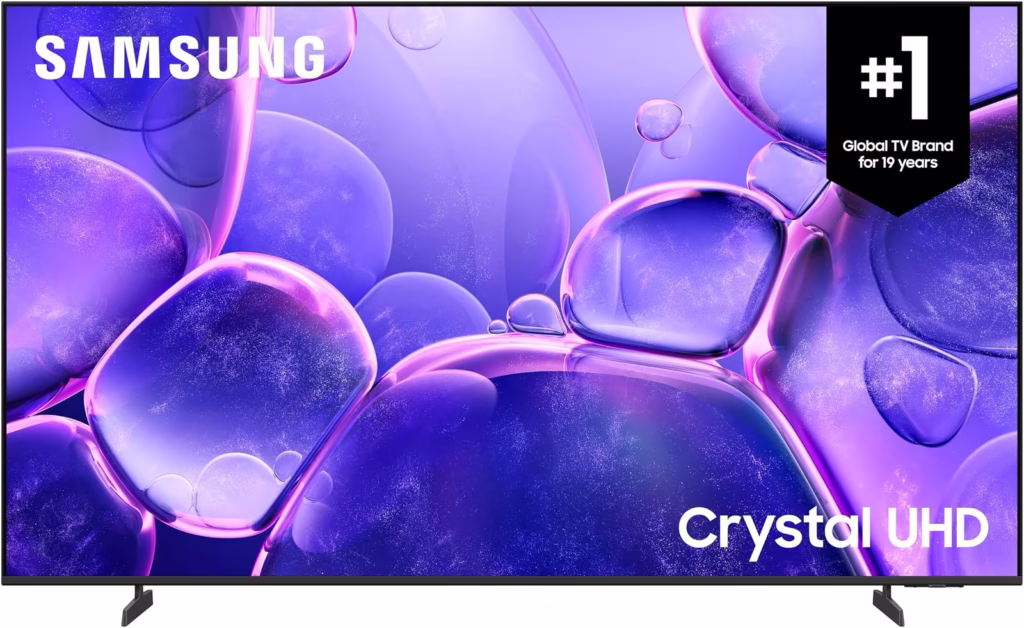 Samsung 70-Inch U8000F Crystal UHD 4K smart TV, open box