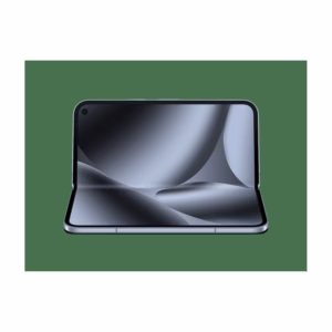 Google Pixel 10 Pro Fold 256GB in Moonstone, half folded showing the 8 inch inner display