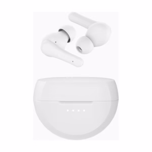 Belkin SoundForm Rise true wireless earbuds in White with charging case