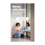 Ring Alarm system being armed by voice with Alexa at a home entryway
