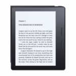 Amazon Kindle Oasis 8th Gen 4GB e-reader front view showing the 6-inch 300 ppi E Ink display and page-turn buttons