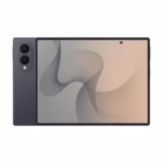 Samsung Galaxy Z Fold8 in Graphite, unfolded landscape view with back panel