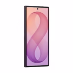 Samsung Galaxy Z Fold8 Ultra folded, slim 8.9mm profile in Violet Shadow