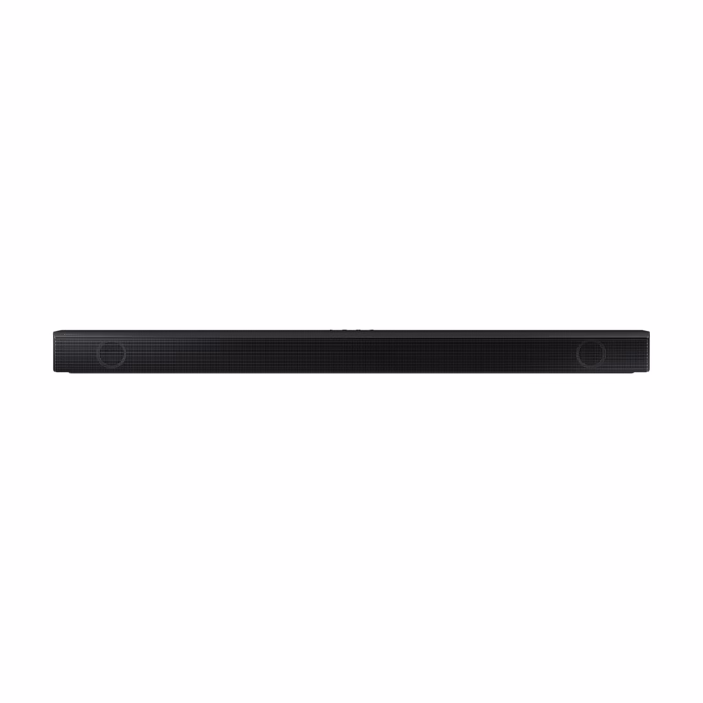 Samsung HW-B550 soundbar and wireless subwoofer, alternate angle