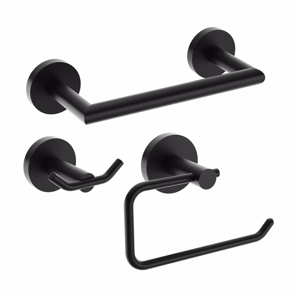 Moen Metry Bath Hardware Kit three pieces in matte black