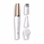Braun FaceSpa Pro 911 handle with its three interchangeable heads