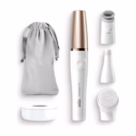 Braun FaceSpa Pro 911 with epilator, cleansing brush and toning heads, stand and pouch