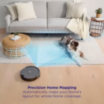 Shark Navigator RV2120AECA mapping a living room layout for whole-home coverage