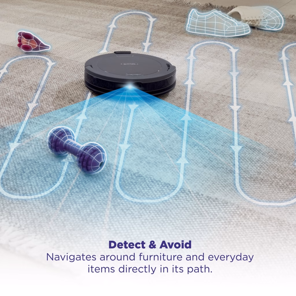 Shark Navigator RV2120AECA detecting and steering around an object on the floor