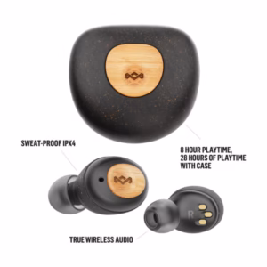 House of Marley Champion True Wireless Earbuds - Signature Black - Open Box