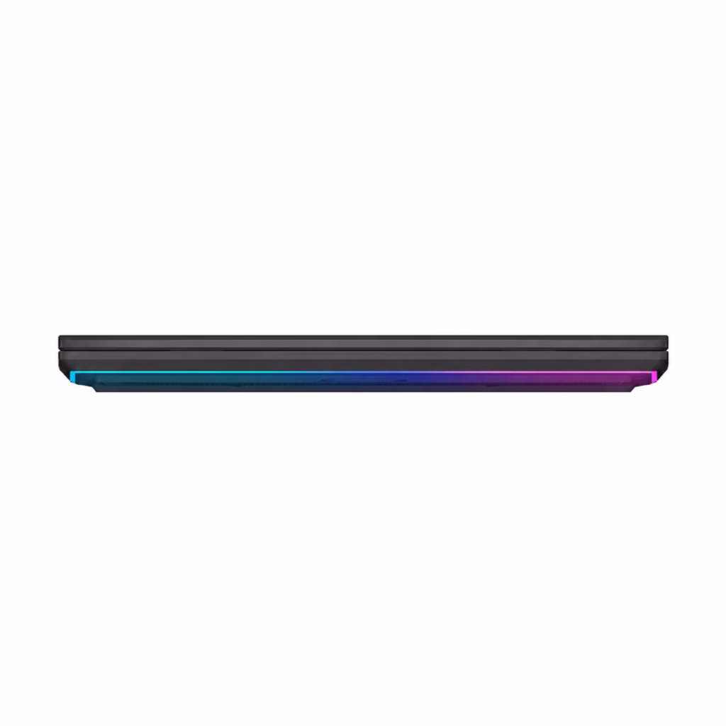 ASUS ROG Strix G18 closed front lighting detail