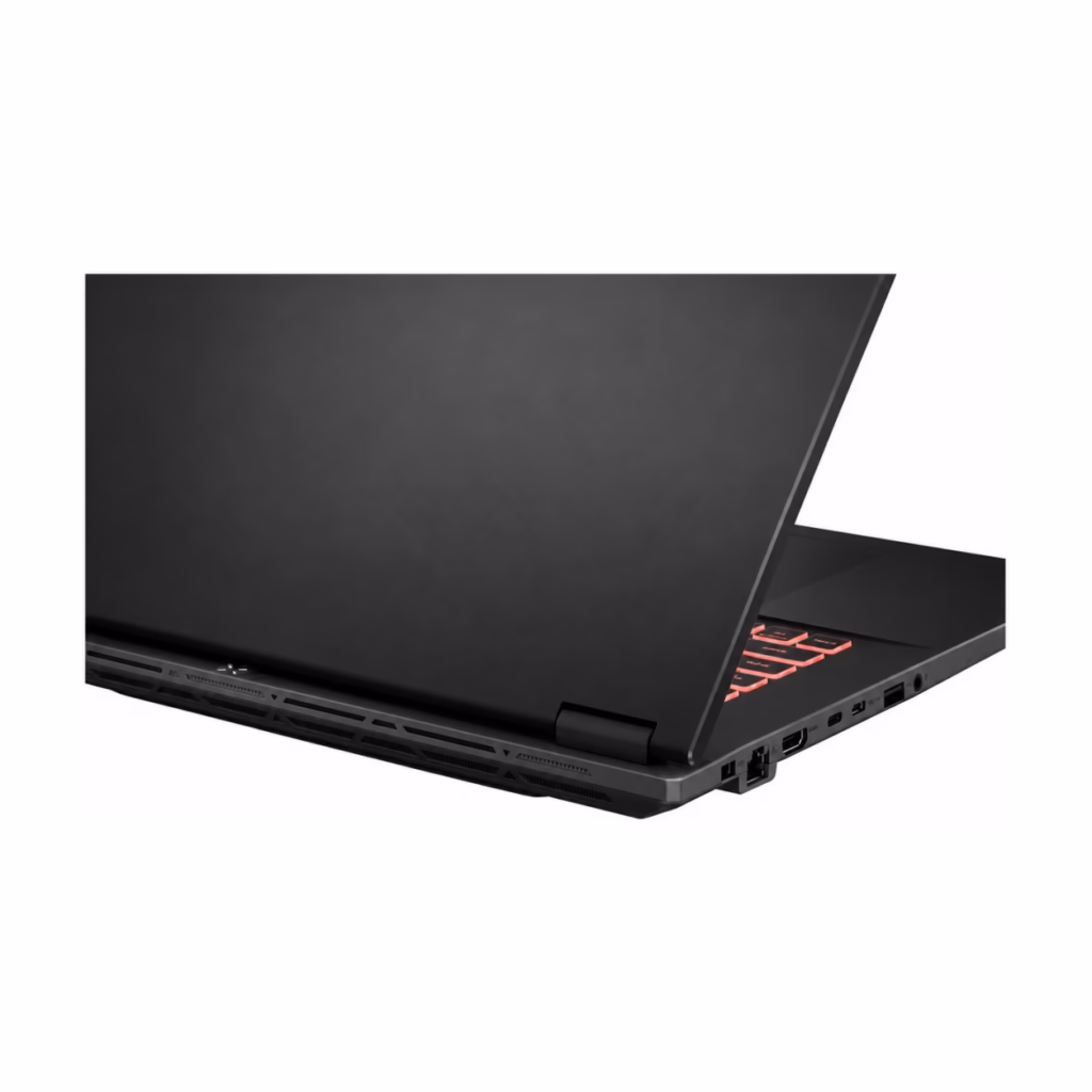 ASUS TUF Gaming A18 rear and side ports detail