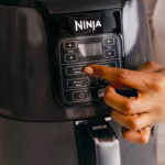 Ninja AF101C control panel with Air Fry, Roast, Reheat and Dehydrate buttons