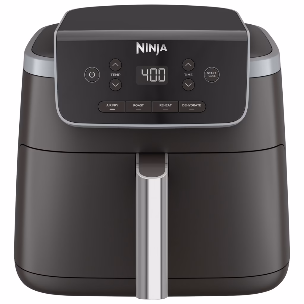 Ninja Air Fryer Pro AF141C in black, front view with the digital control panel