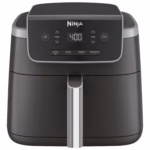 Ninja Air Fryer Pro AF141C in black, front view with the digital control panel