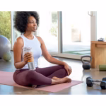 Ninja Blast BC151WHC cordless blender held after a home workout
