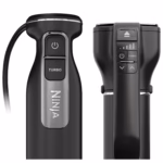Ninja CI100C control panel showing power, turbo, speed indicator and attachment release