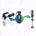 Ninja CI100C PowerBase swapping between the hand mixer attachment and the immersion blending arm