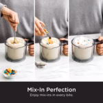 Mix-in program folding candy pieces through a finished CREAMi pint