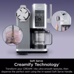 Creamify Technology cutaway showing the paddle inside a Ninja CREAMi Swirl NC701C pint