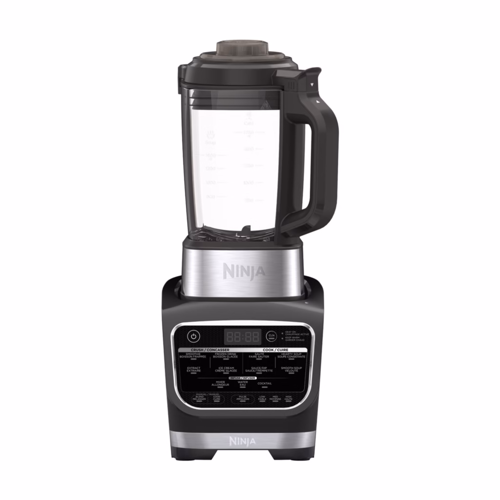 Ninja Foodi Blender HB150C Cold & Hot countertop blender in black, front view
