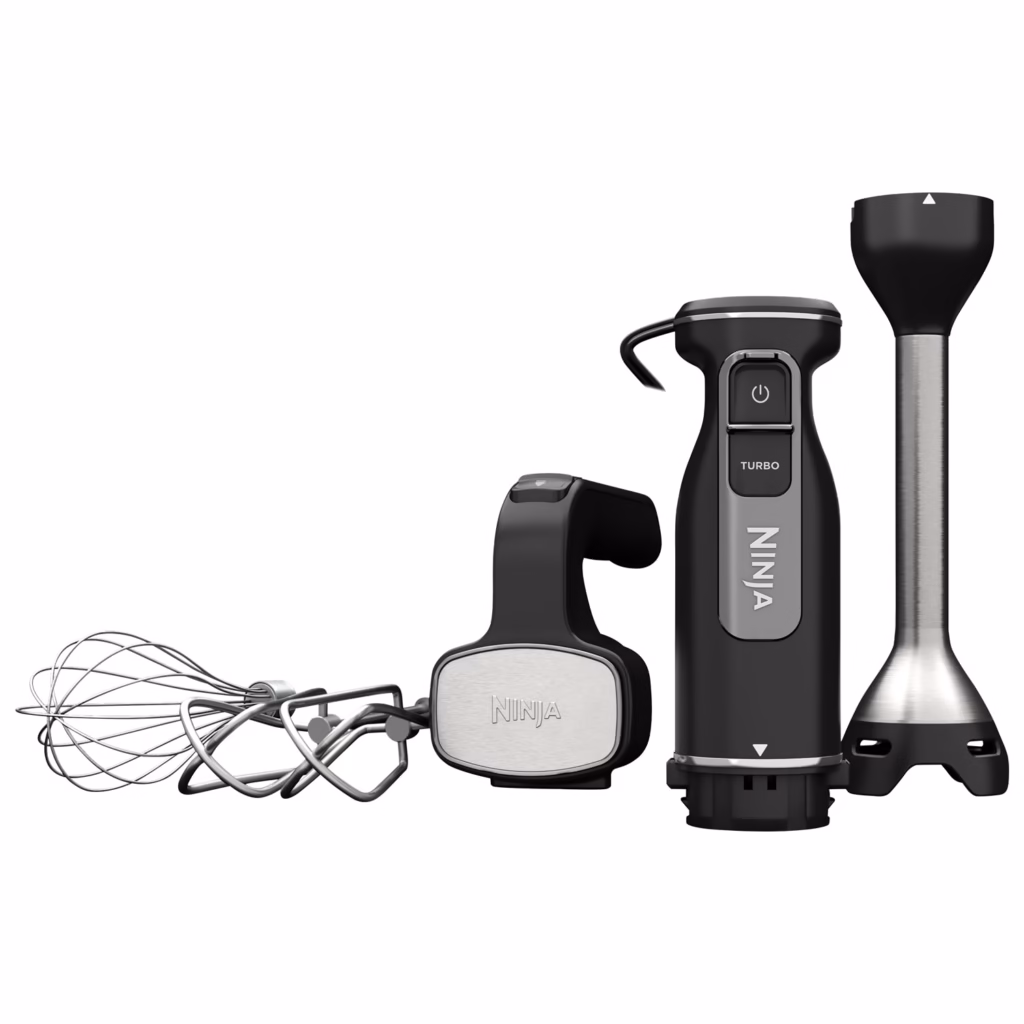Ninja Foodi Power Mixer CI100C with blending arm, hand mixer head, EasyGlide beaters and whisk