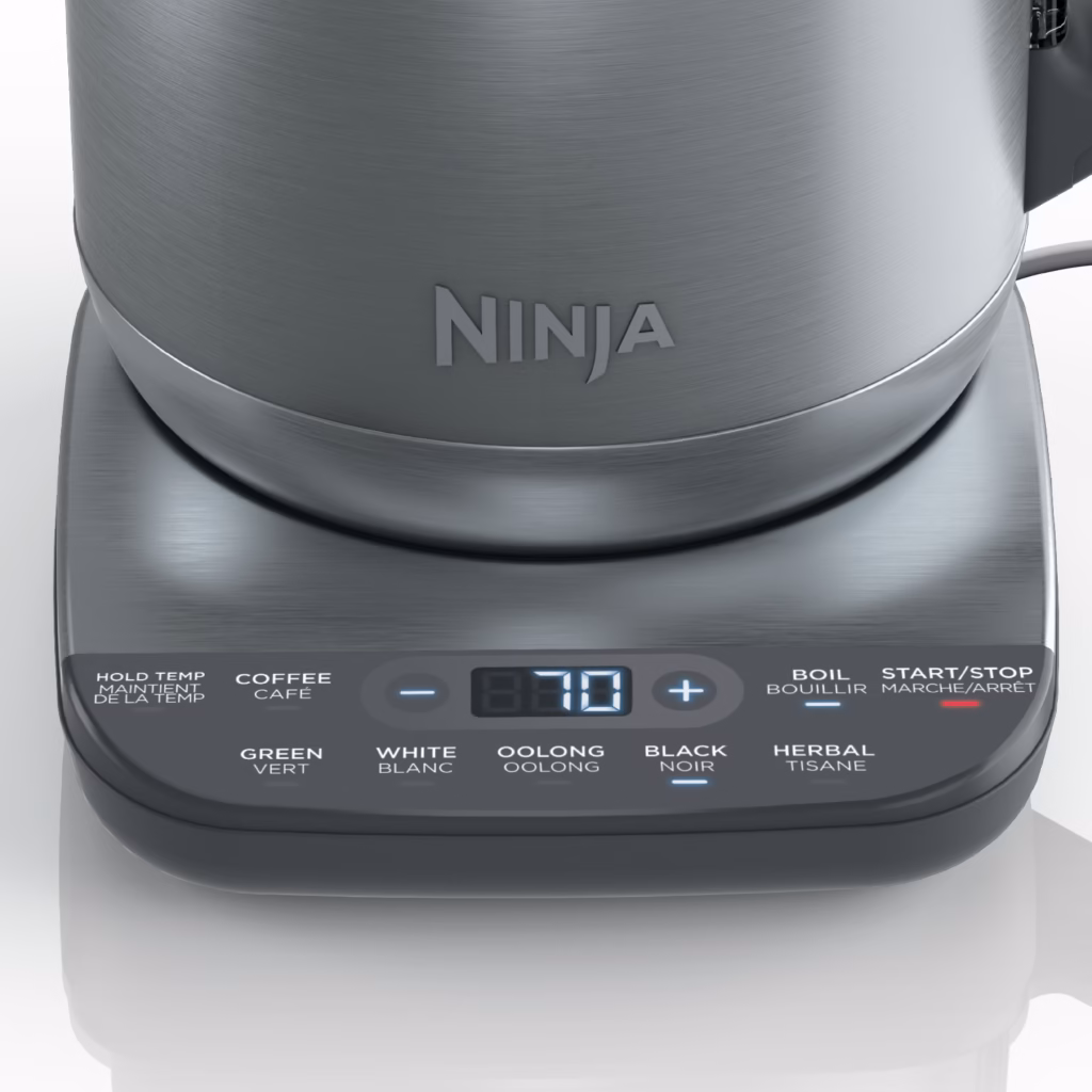 Ninja KT200C bilingual English and French control panel with tea and coffee presets