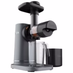 Ninja NeverClog Cold Press Juicer JC151C front view with empty 24 oz juice jug
