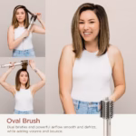 Shark FlexStyle oval brush adding volume and bounce to a blowout