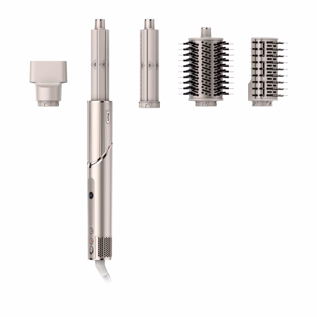 Shark FlexStyle Multi-Styler HD430C in Stone with all five styling attachments