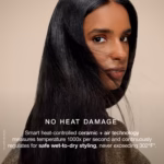 Shark Glossi heat-controlled ceramic and air technology limiting heat exposure while styling