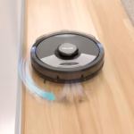Shark Matrix Plus RV2610WACA using CleanEdge air blasts along the edge of a hard floor