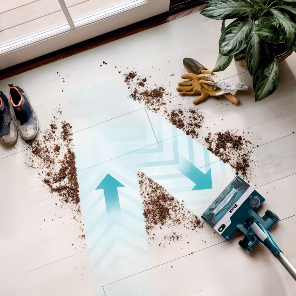 Shark PowerDetect HZ4000C Direction Detect forward and reverse suction on a hard floor