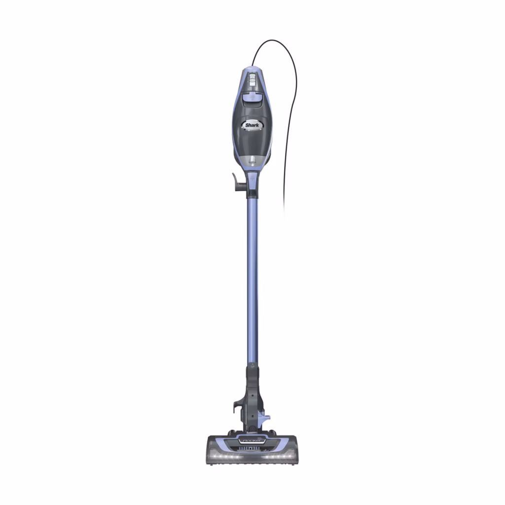 Shark Corded Stick Vacuum HV371C in Aha Blue, full stick with power cord