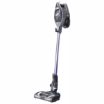 Shark Rocket Pro DLX HV371C three quarter view with the LED headlights lit across the nozzle